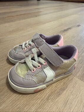 See Kai Run purple, pink and silver sneakers sz 4